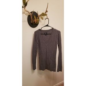 Gray Cable-knit Sweater from American Eagle